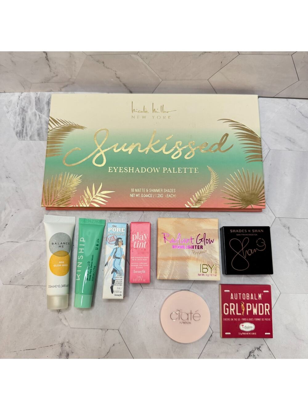 Skin Care Makeup Sample Lot 9 pc NEW Nicole Miller Balance Me Benefit Kinship